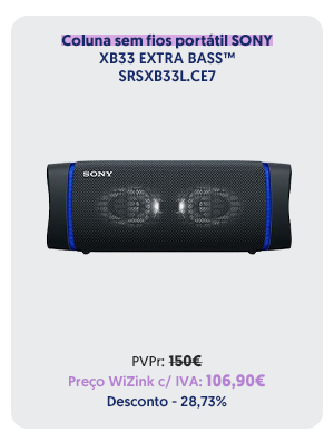 Coluna sem fios portátil SONY